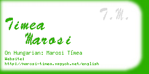 timea marosi business card